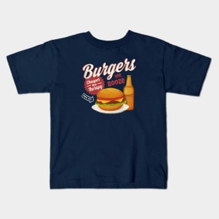 Burgers and Booze Kids T-Shirt